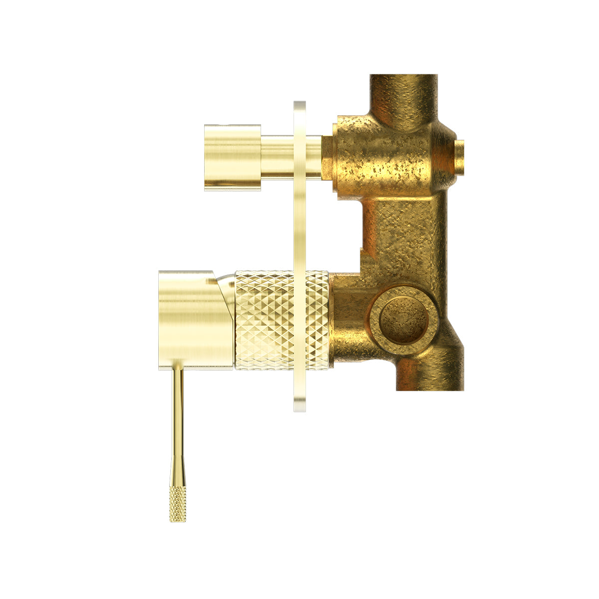 Opal Shower Mixer With Divertor Brushed Gold