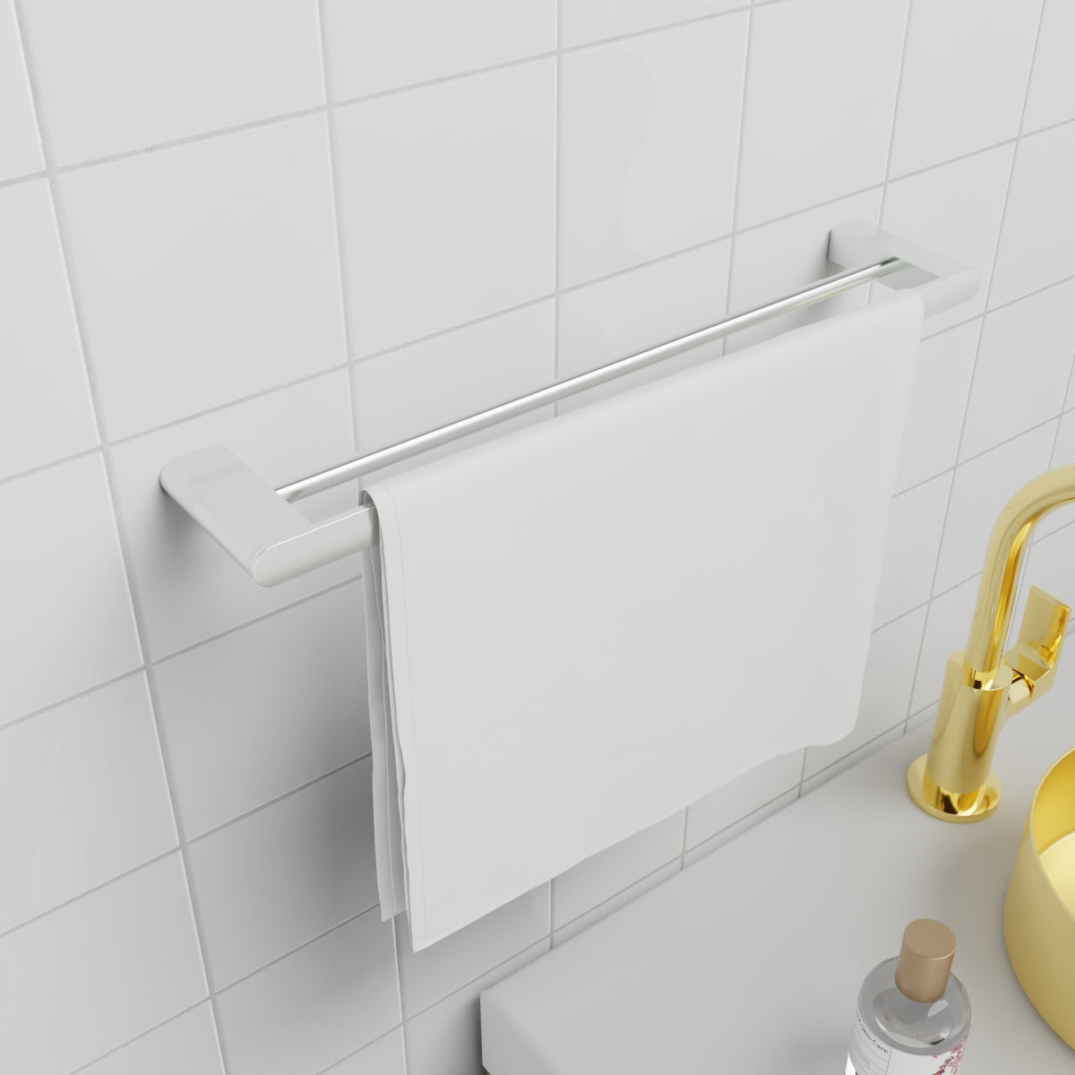 Bianca Double Towel Rail 800mm Chrome