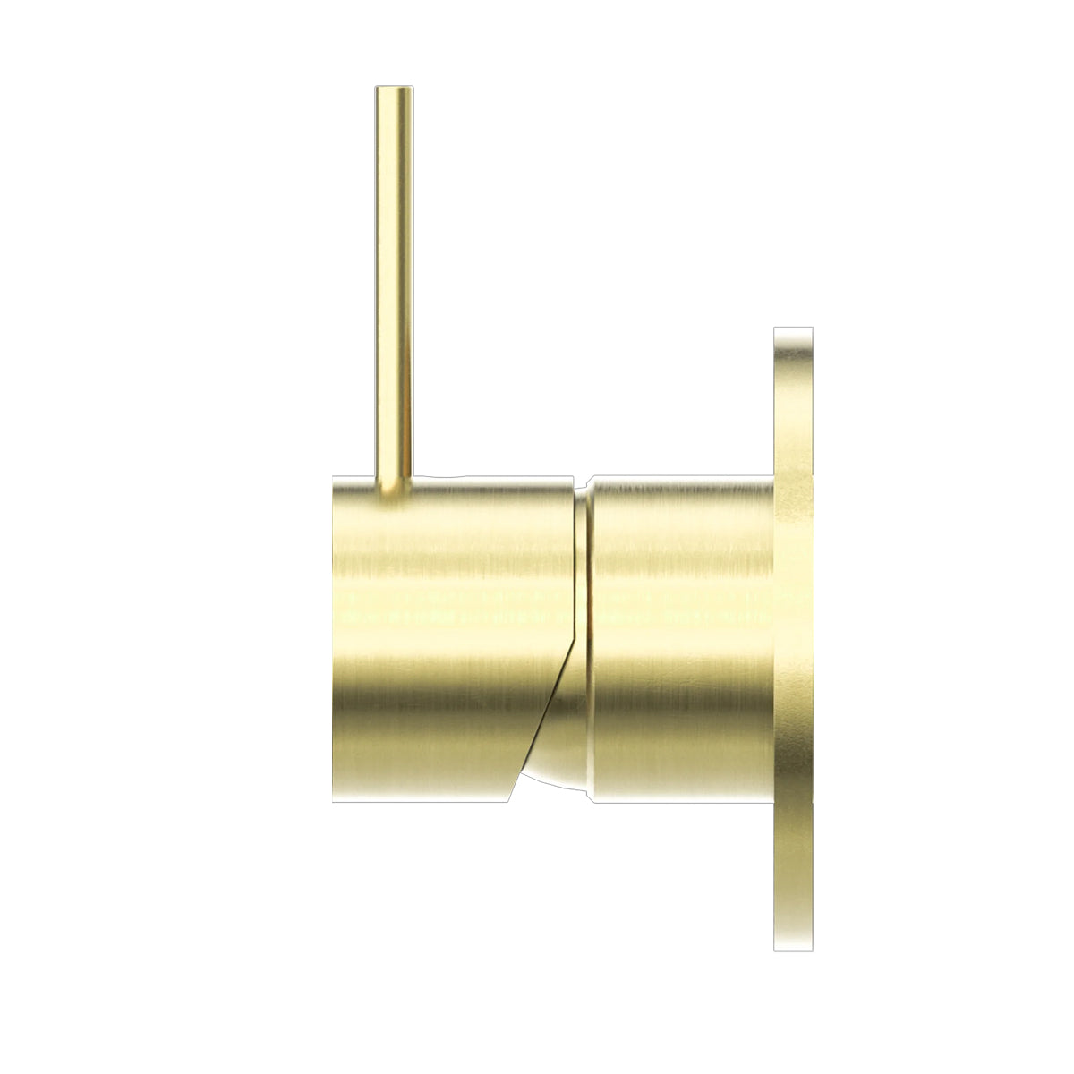 Mecca Shower Mixer Handle Up 80mm Plate Brushed Gold