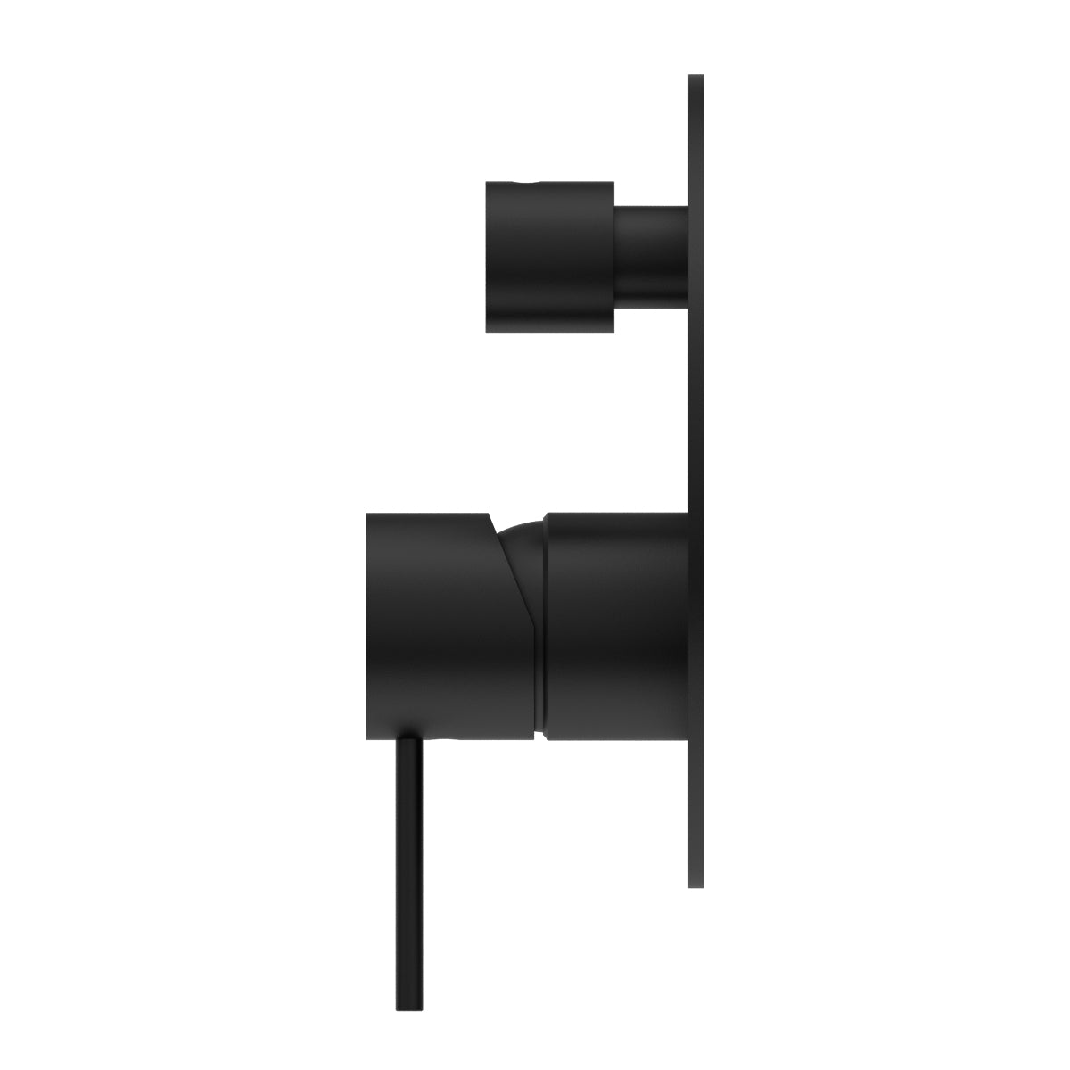 Mecca Shower Mixer With Divertor Matte Black