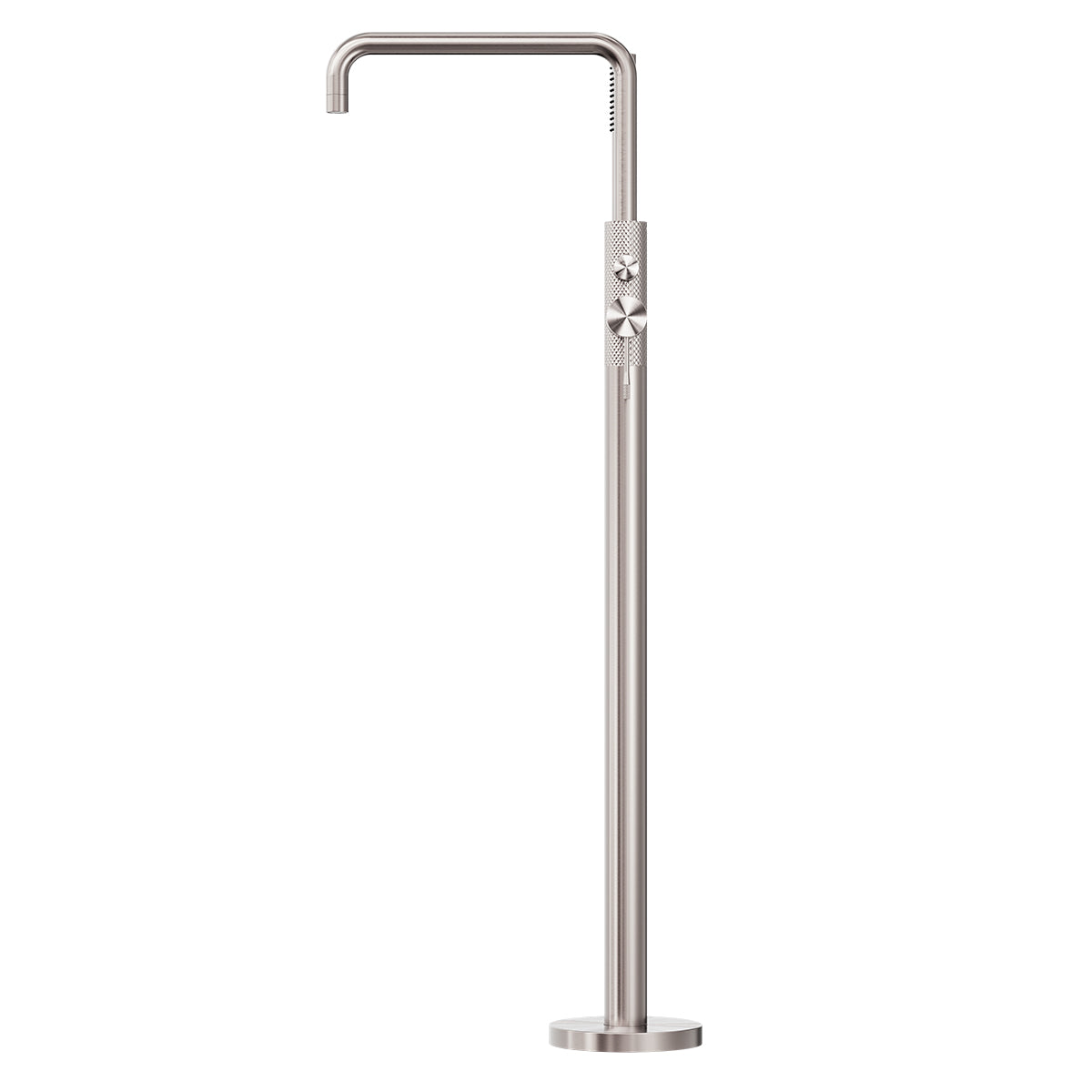Opal Freestanding Bath Mixer With Hand Shower Brushed Nickel