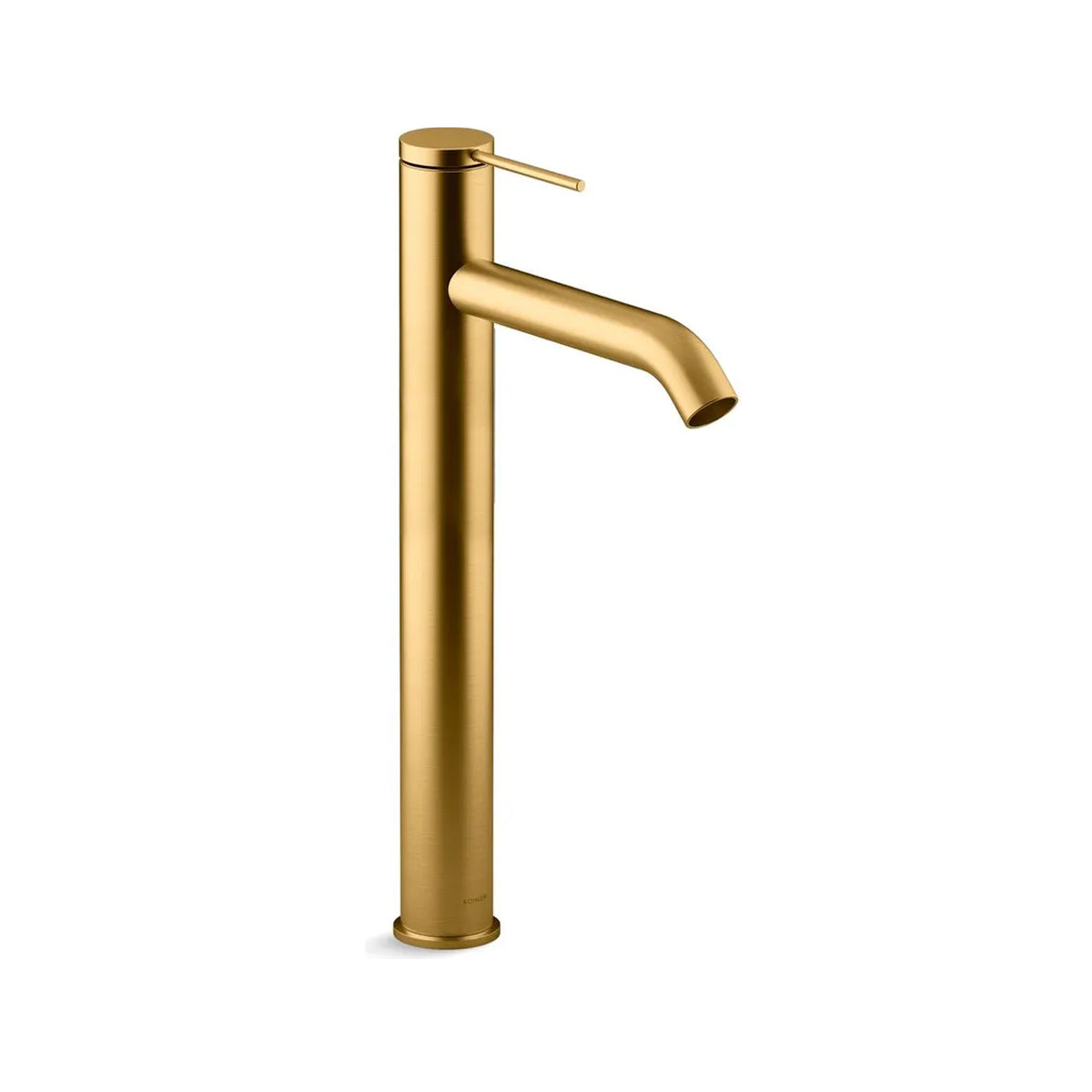 Components Super Tall Single Lever Basin Mixer - Brushed Brass