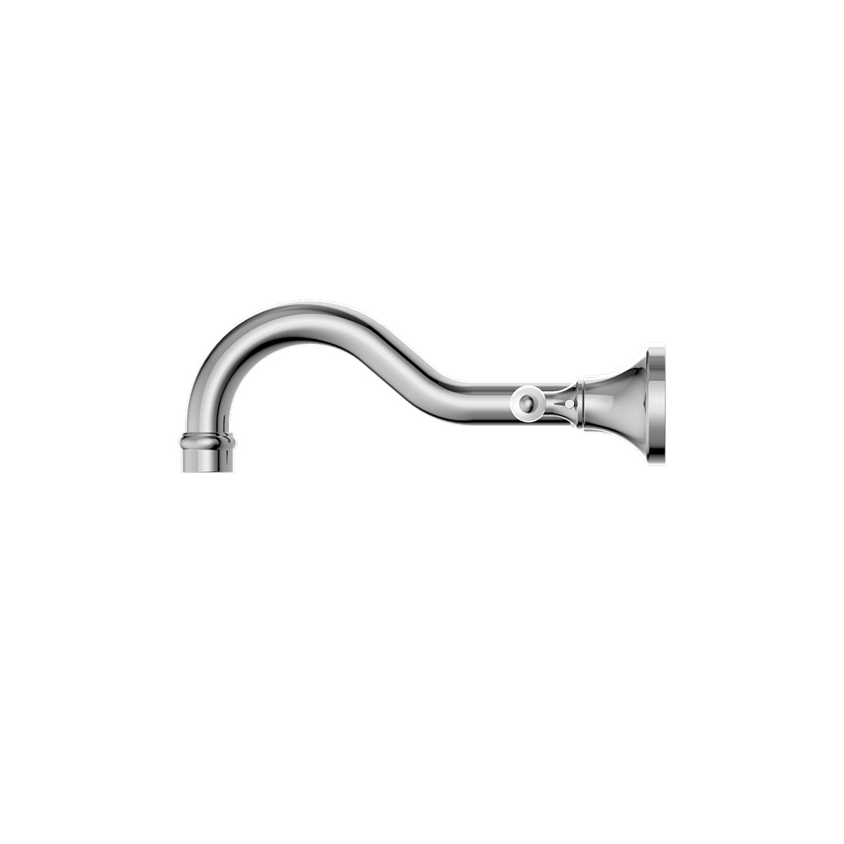 York Wall Basin Set With White Porcelain Lever Chrome