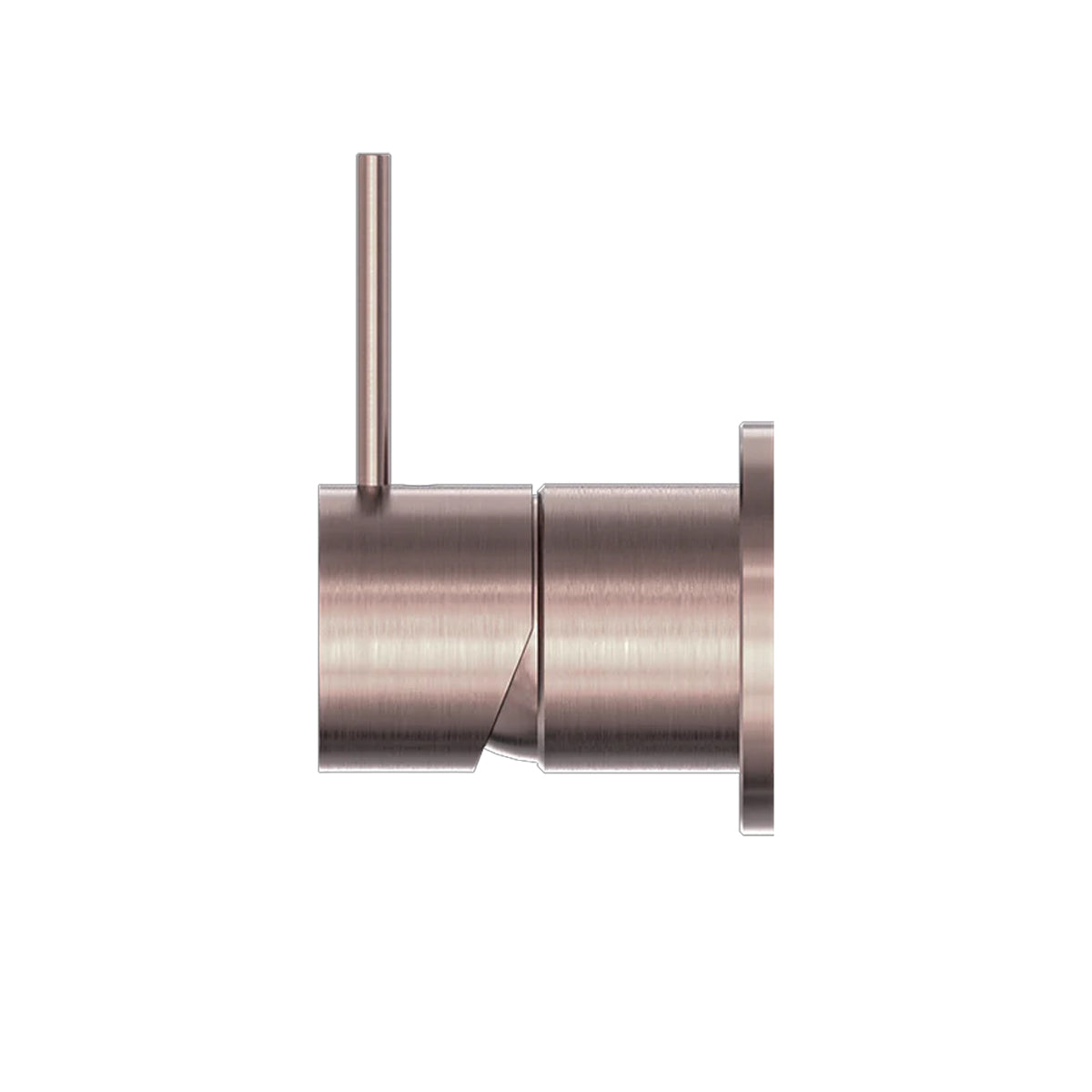 Mecca Shower Mixer 60mm Handle Up Plate Brushed Bronze