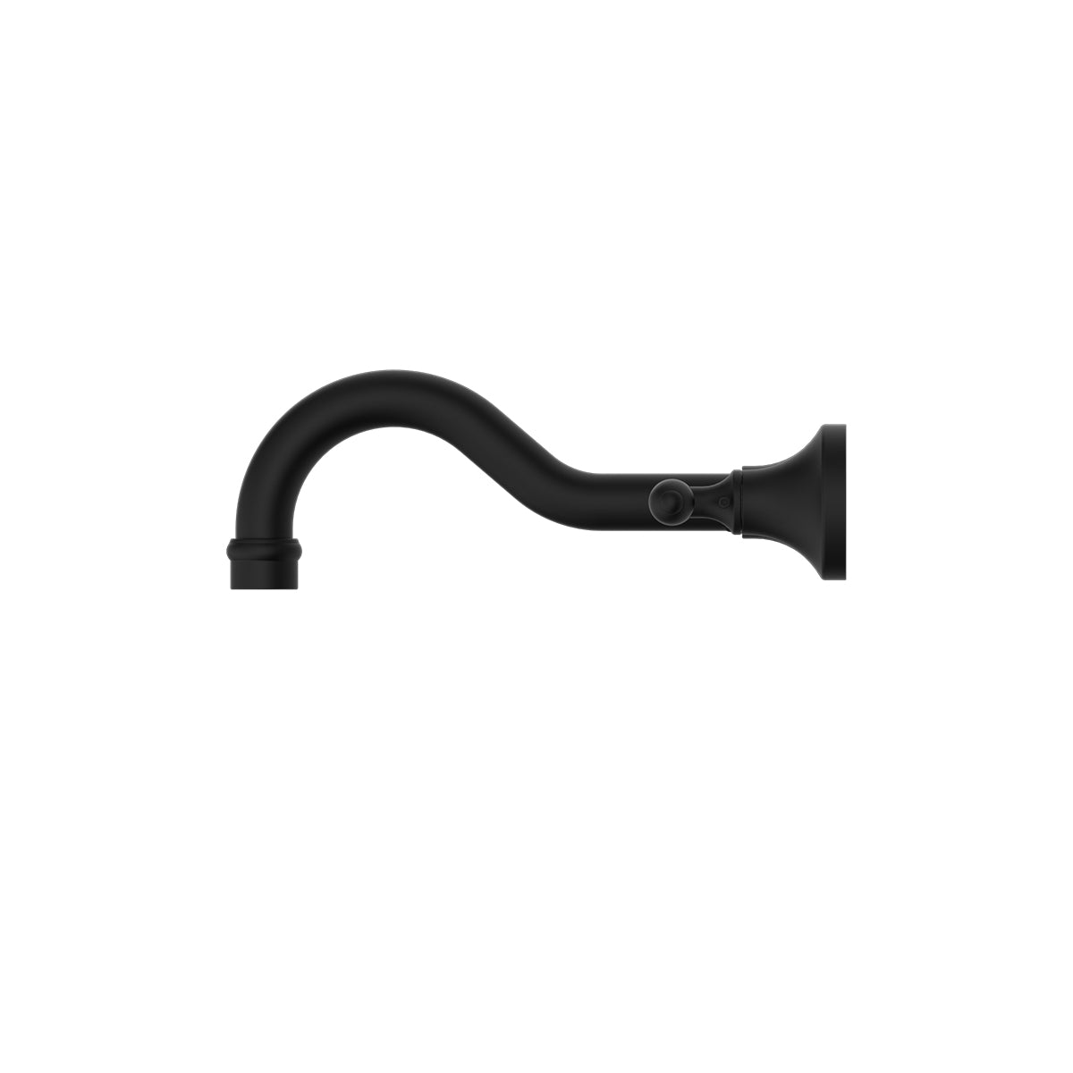 York Wall Basin Set With Metal Lever Matte Black