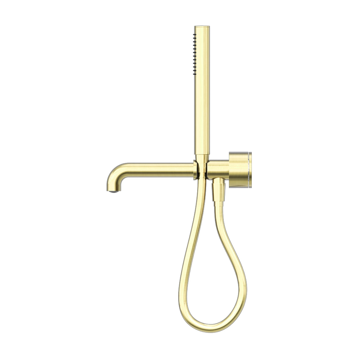 Kara Progressive Shower System Separate Plate With Spout 230mm Brushed Gold