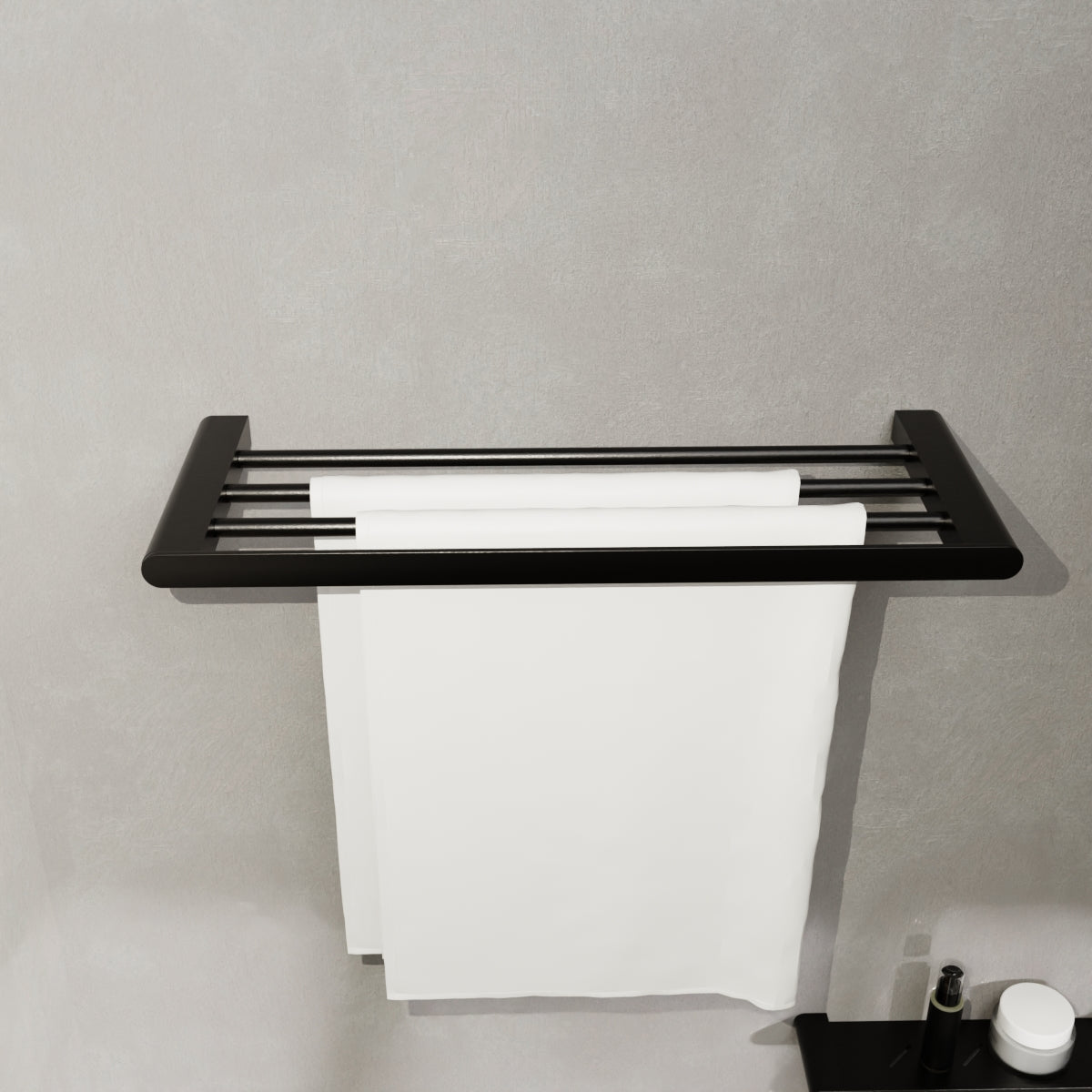 Bianca Towel Rack Matte Black