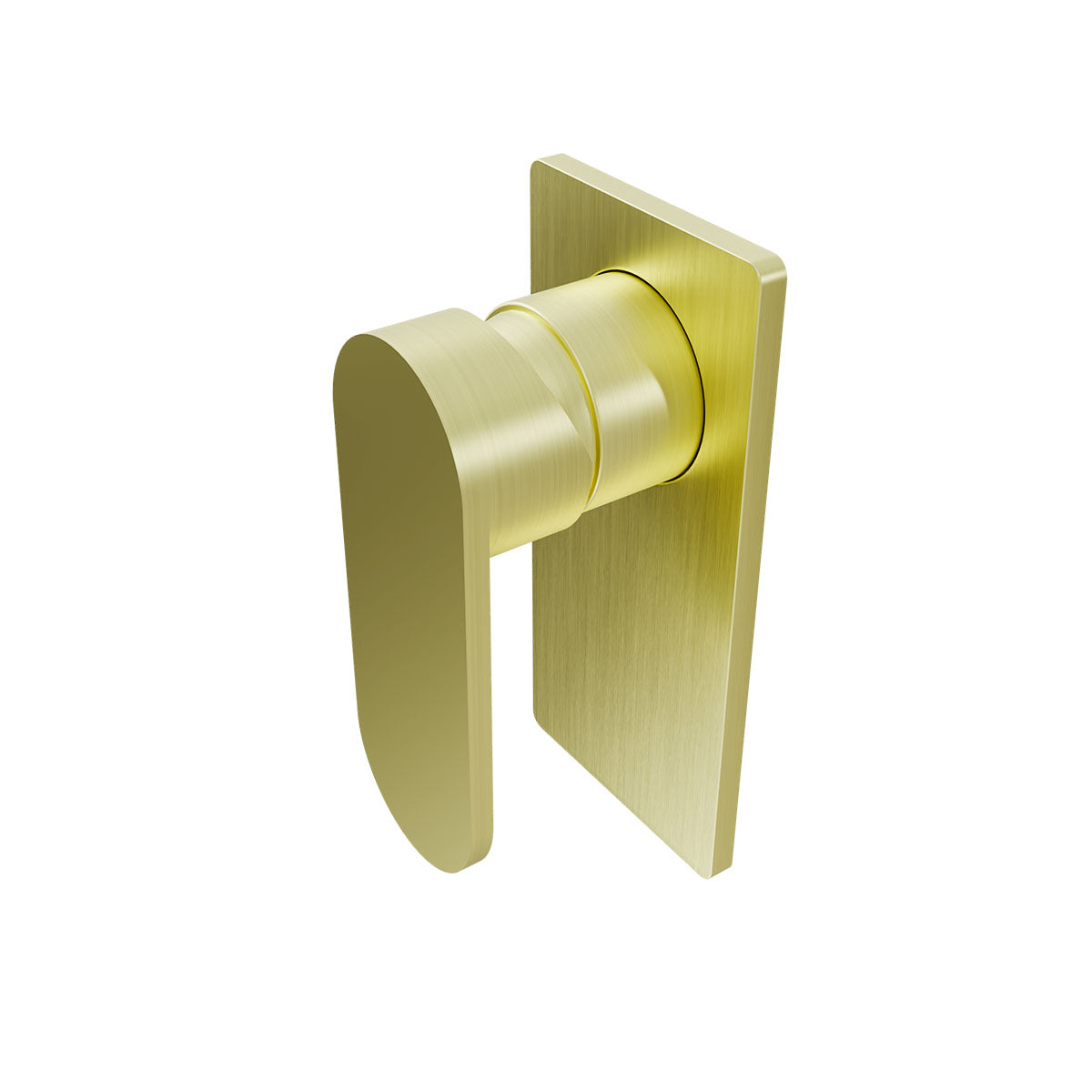 Ecco Wall Basin/Bath Mixer Separate Back Plate Brushed Gold