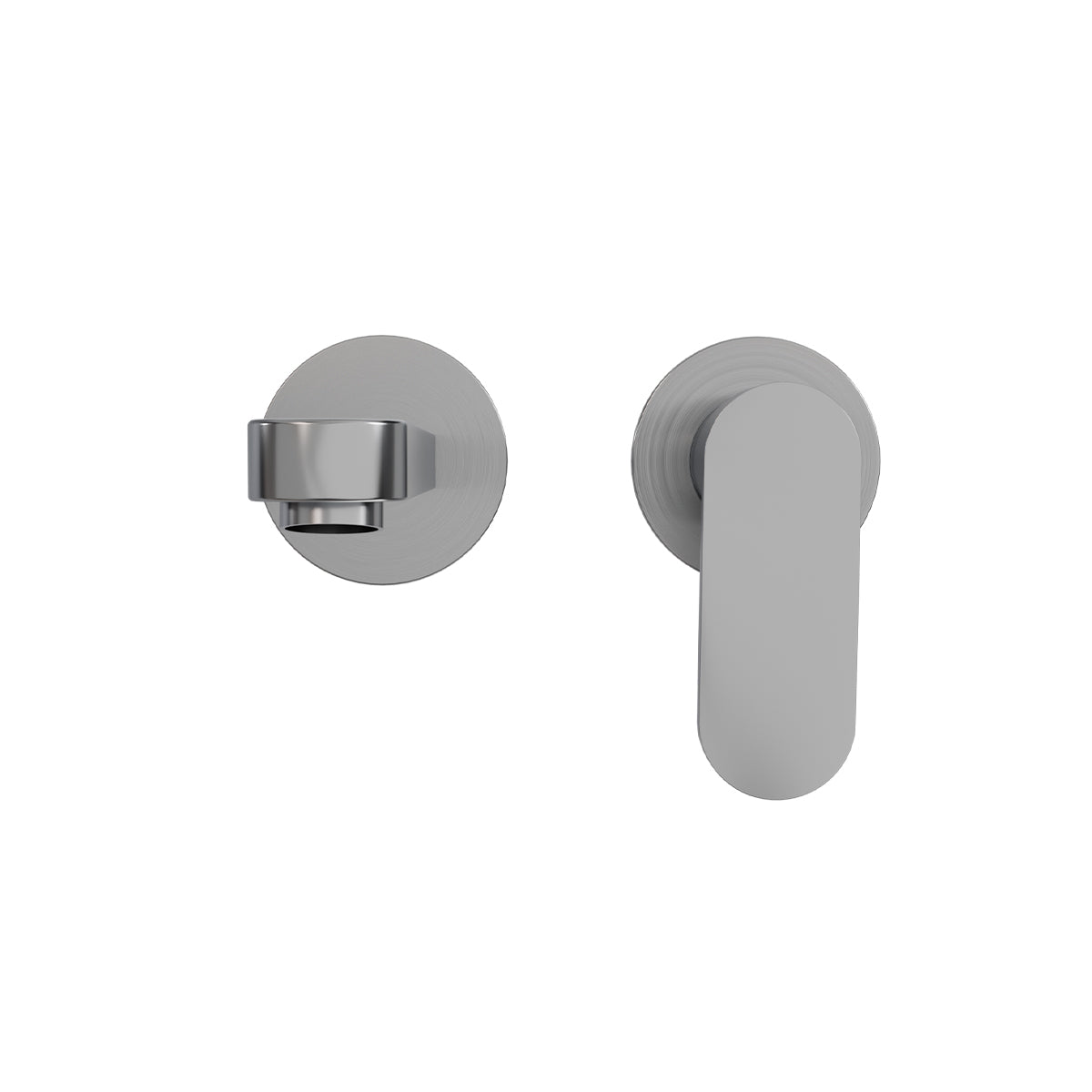 Ecco Wall Basin/Bath Mixer Separate Back Plate Gun Metal