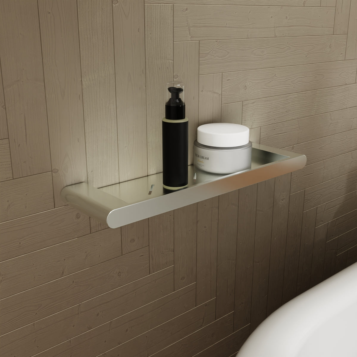 Bianca Metal Shower Shelf Chrome