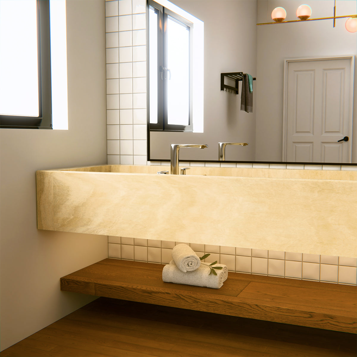 Avid 3 Tap Hole Basin Set - Polished Chrome 97352T-4ND-CP