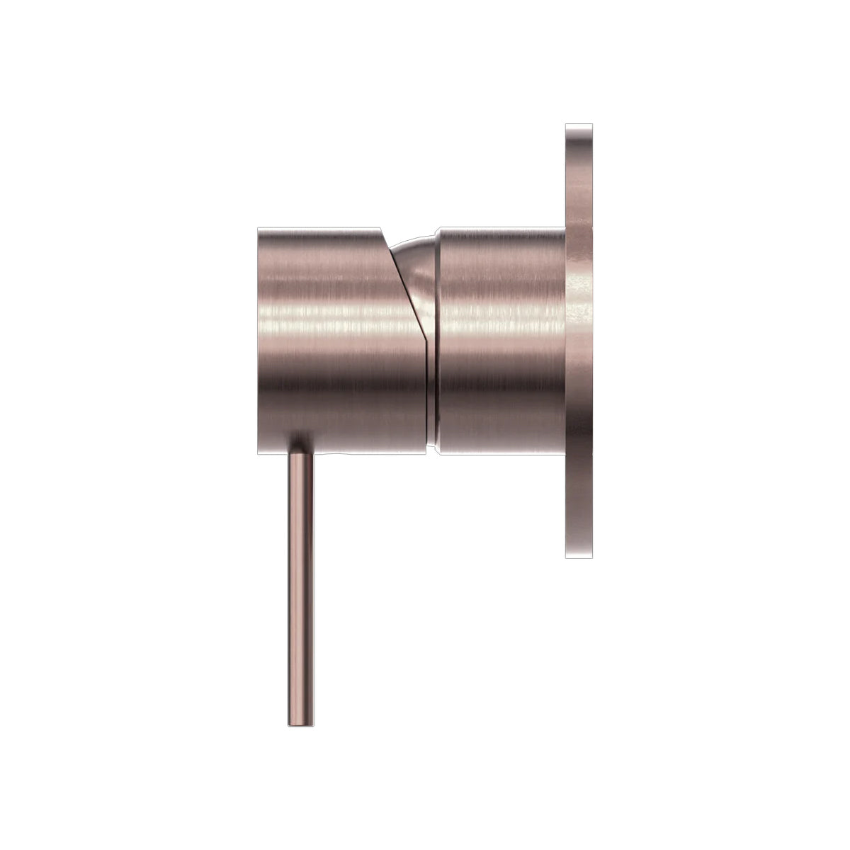 Mecca Shower Mixer 80mm Plate Brushed Bronze