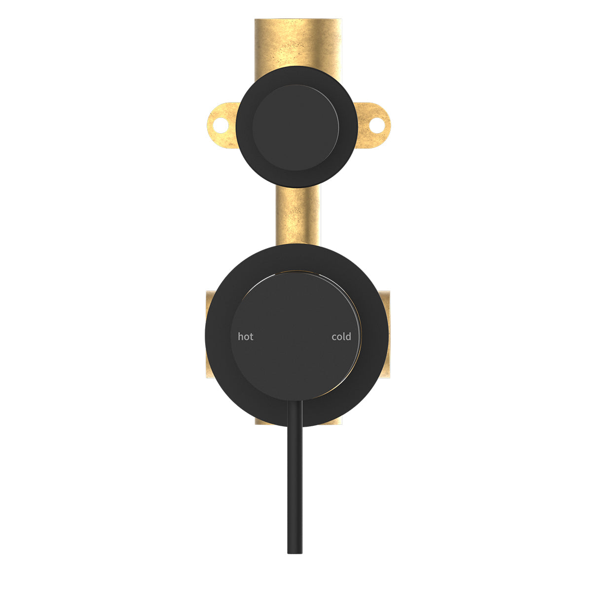 Mecca Shower Mixer With Divertor Separate Back Plate Matte Black