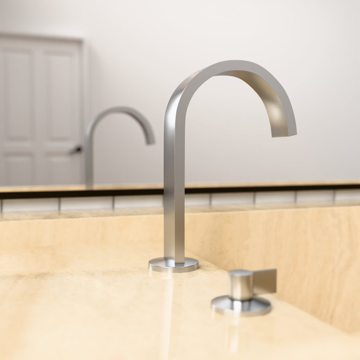 Components Basin Spout - Ribbon Polished Chrome