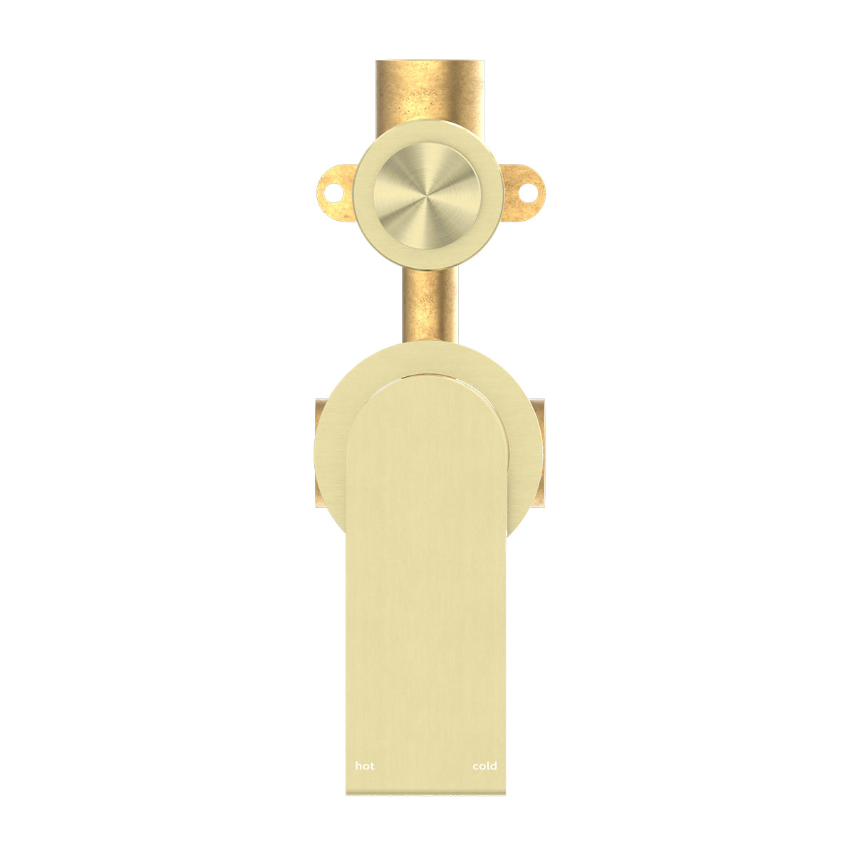 Bianca Shower Mixer With Divertor Separate Back Plate Brushed Gold
