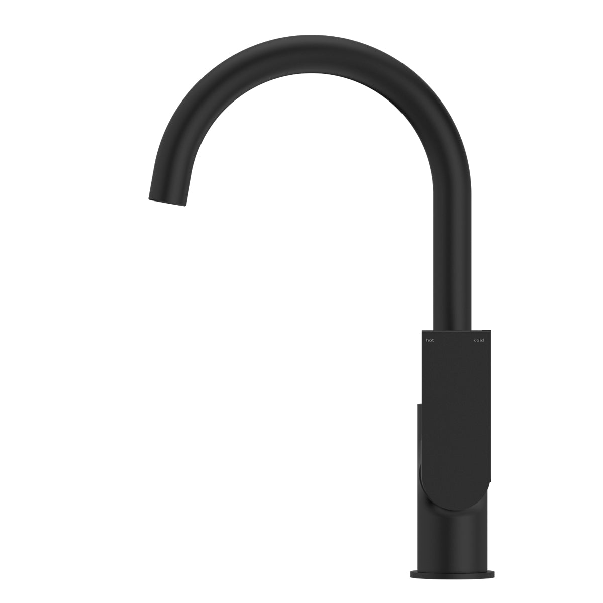 Bianca Kitchen Mixer Gooseneck Spout Matte Black