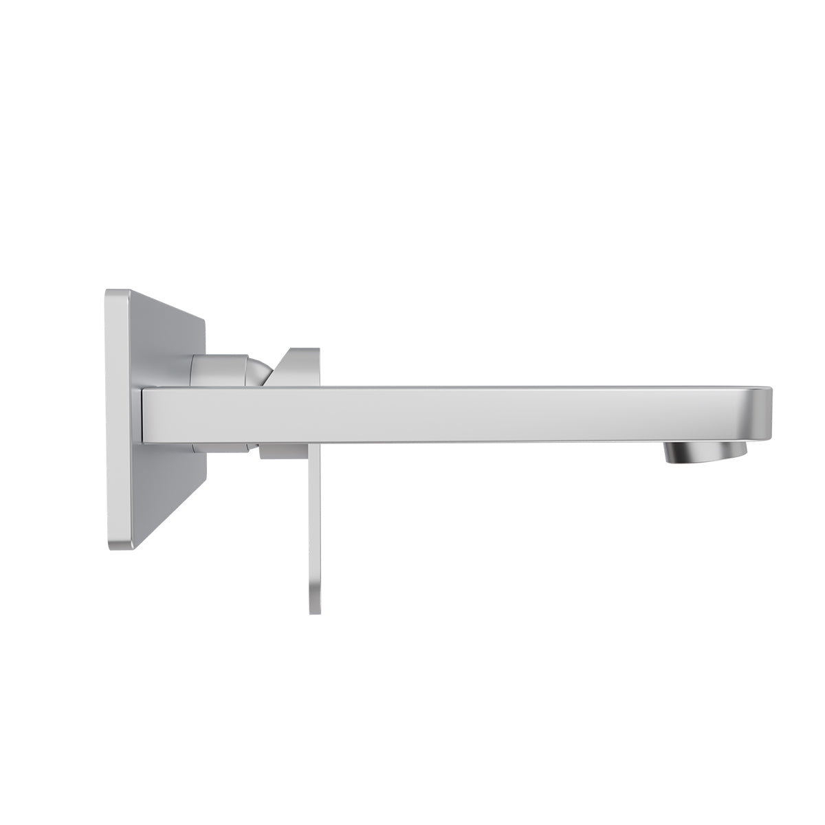 Ecco Wall Basin/Bath Mixer Brushed Nickel