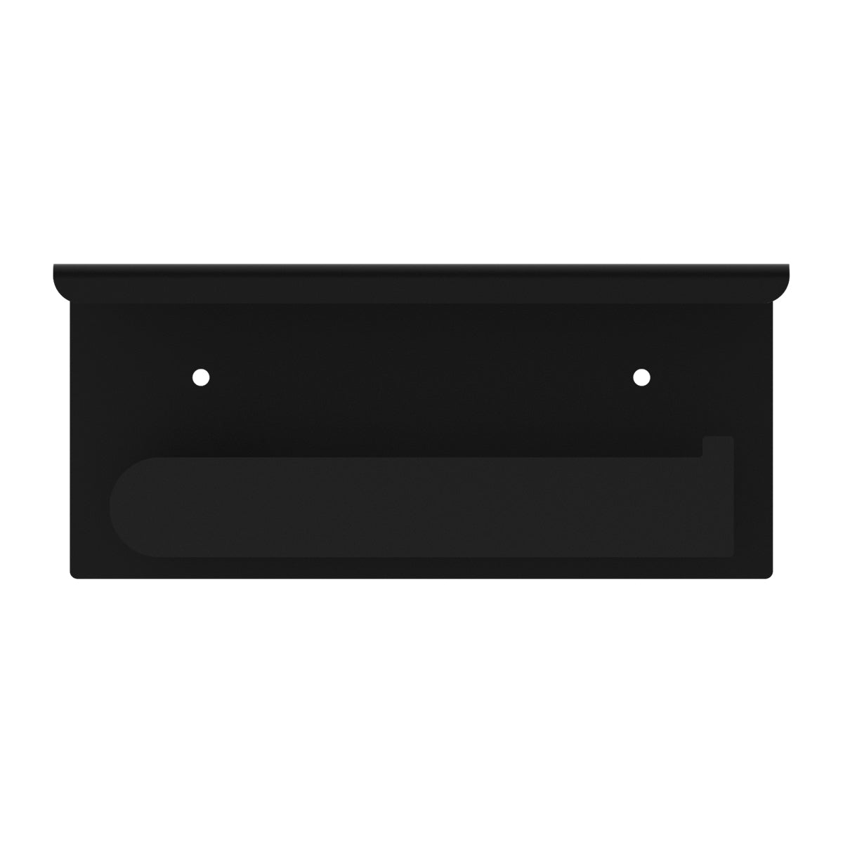 Bianca Toilet Roll Holder With Phone Holder Matte Black