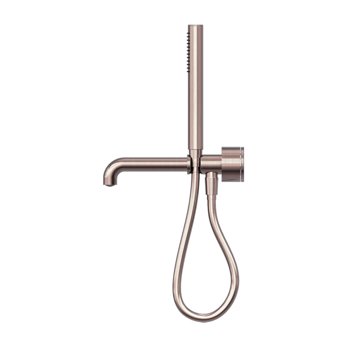 Kara Progressive Shower System Separate Plate With Spout 230mm Brushed Bronze