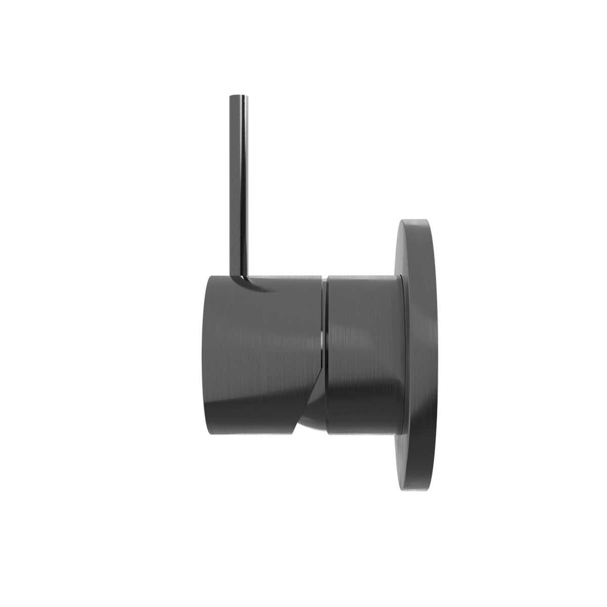 Mecca Shower Mixer 60mm Handle Up Plate Gun Metal