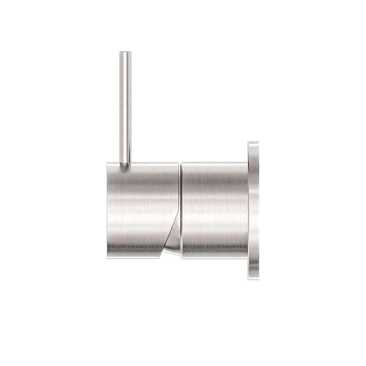 Mecca Shower Mixer 60mm Handle Up Plate Brushed Nickel