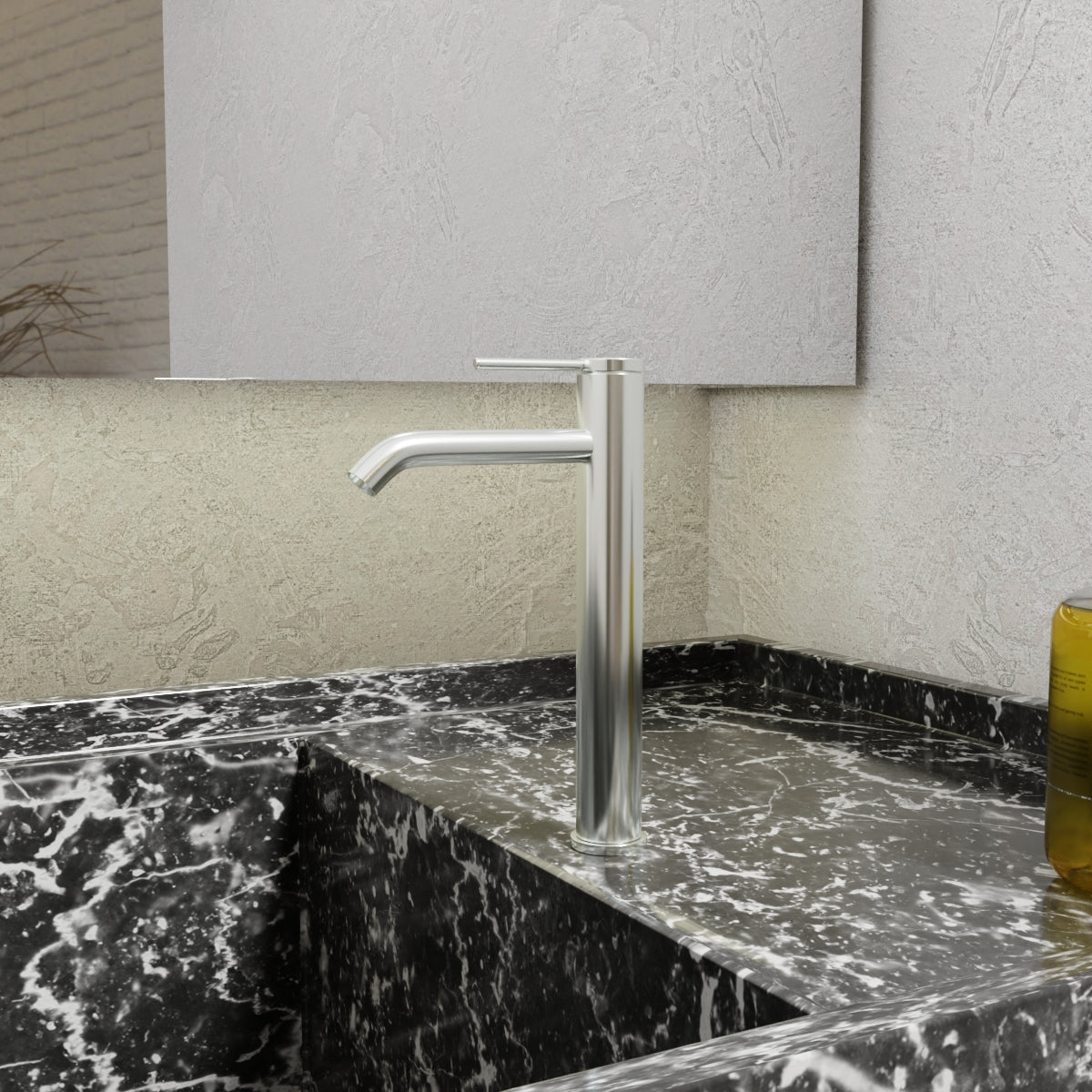 Components Super Tall Single Lever Basin Mixer - Polished Chrome