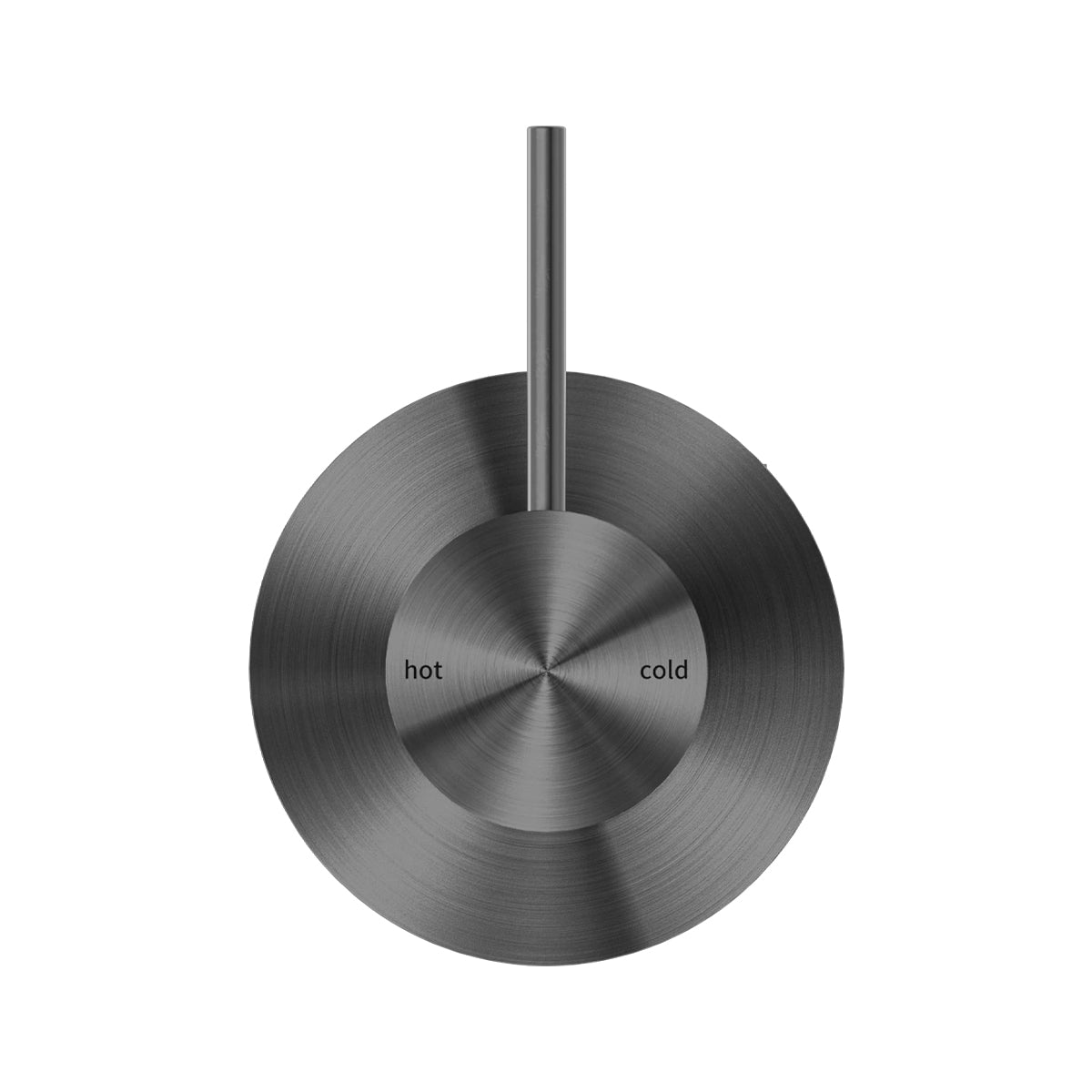 Mecca Shower Mixer Handle Up 80mm Plate Gun Metal