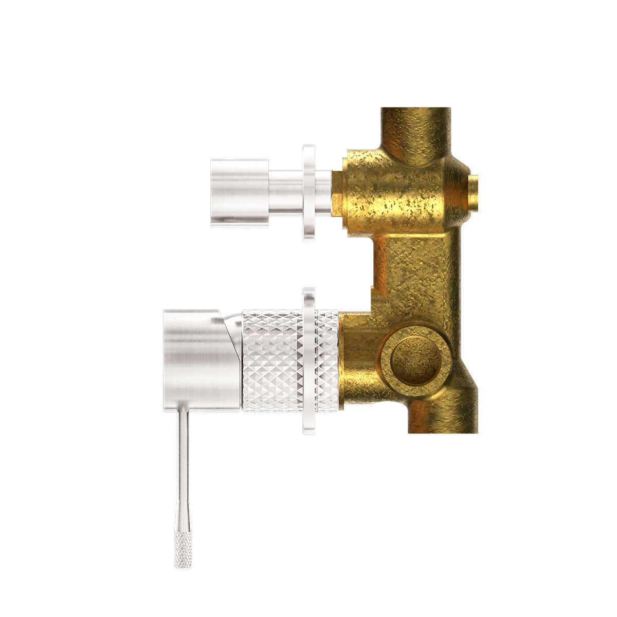 Opal Shower Mixer With Divertor Separate Plate Brushed Nickel