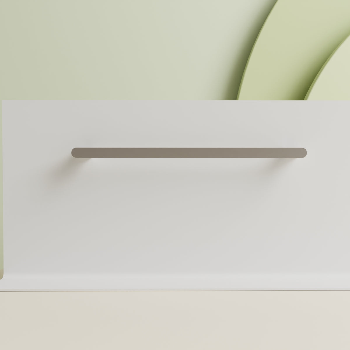 Bianca Single Towel Rail 800mm Brushed Nickel