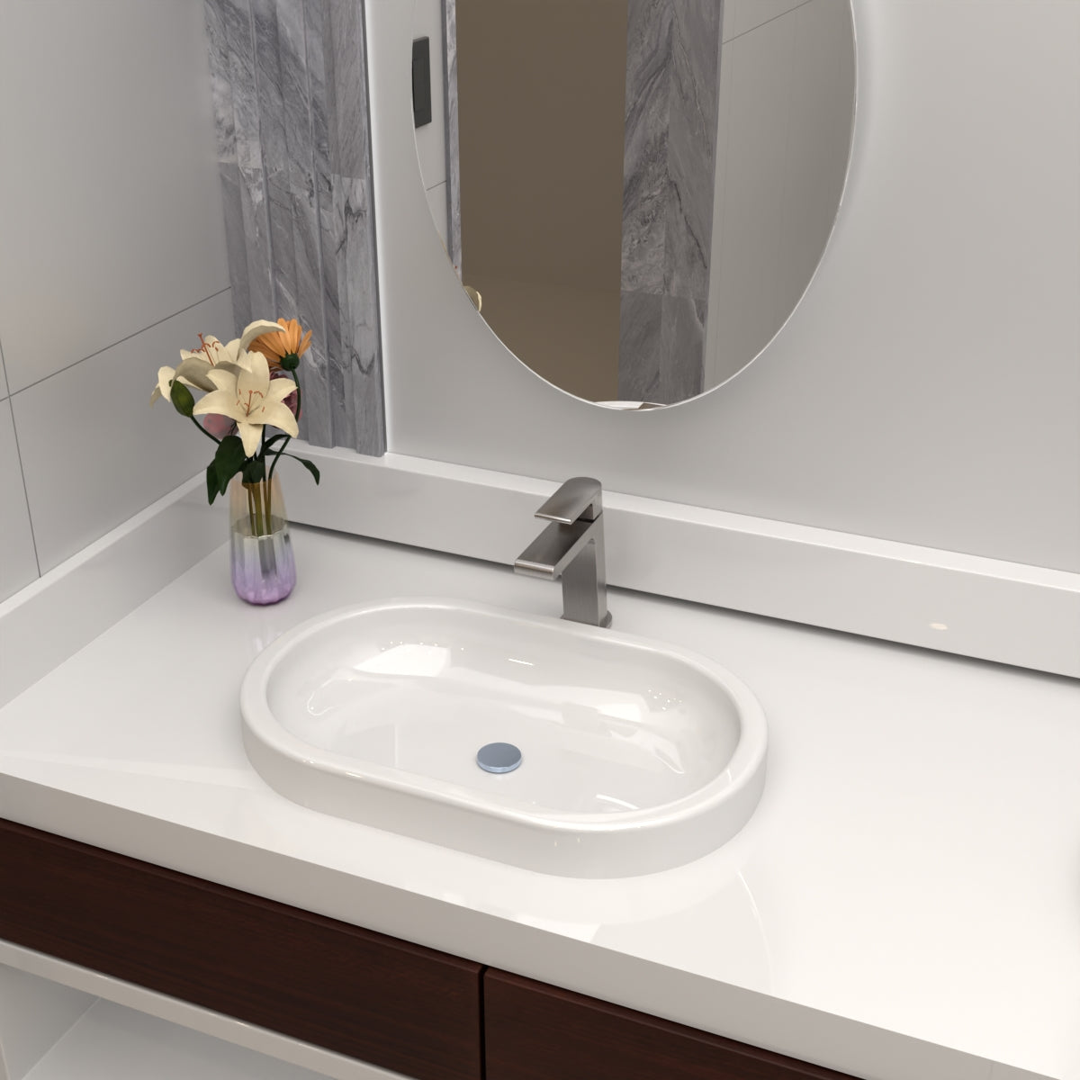 BIANCA BASIN MIXER BRUSHED NICKEL