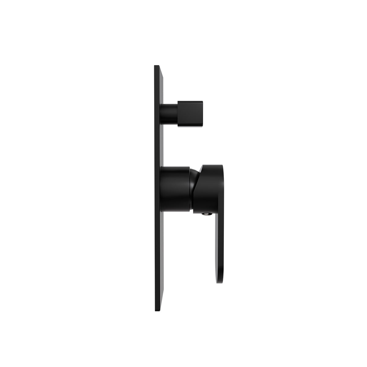 Ecco Shower Mixer With Divertor Matte Black
