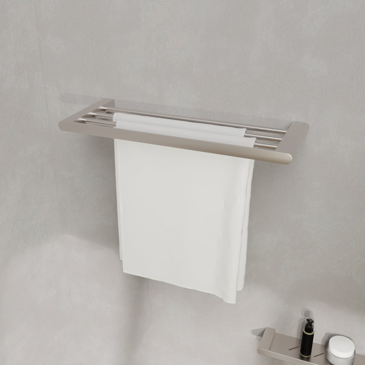 Bianca Towel Rack Brushed Nickel