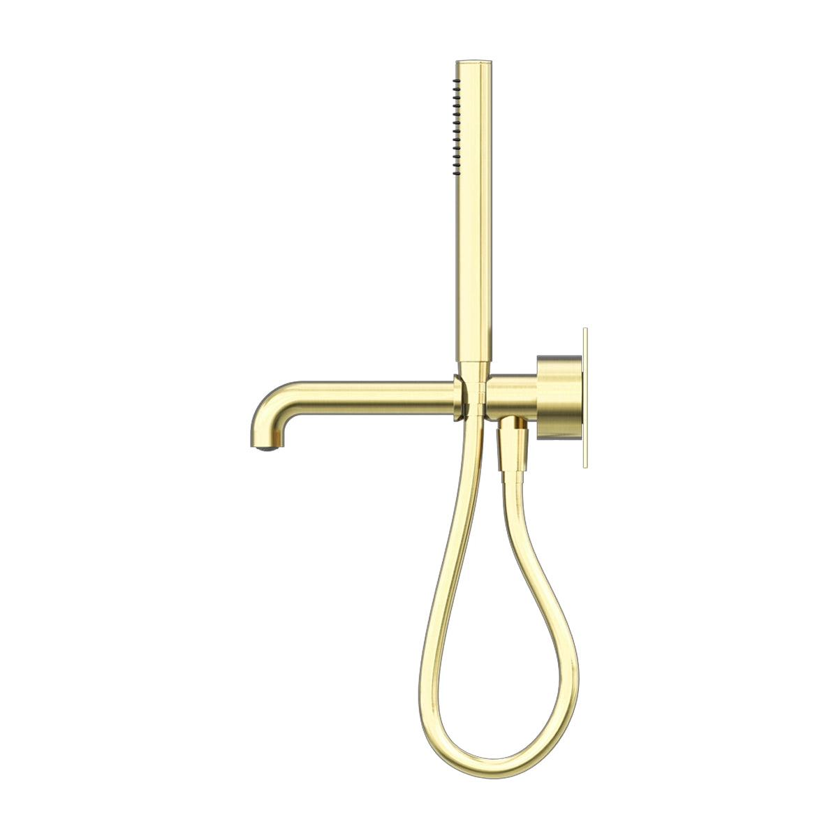 Kara Progressive Shower System With Spout 250mm Brushed Gold