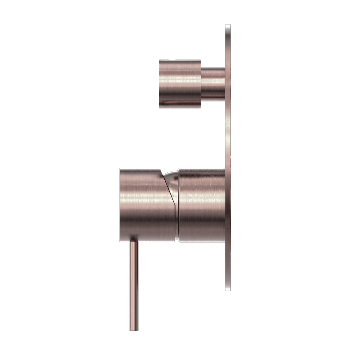 Mecca Shower Mixer With Divertor Brushed Bronze