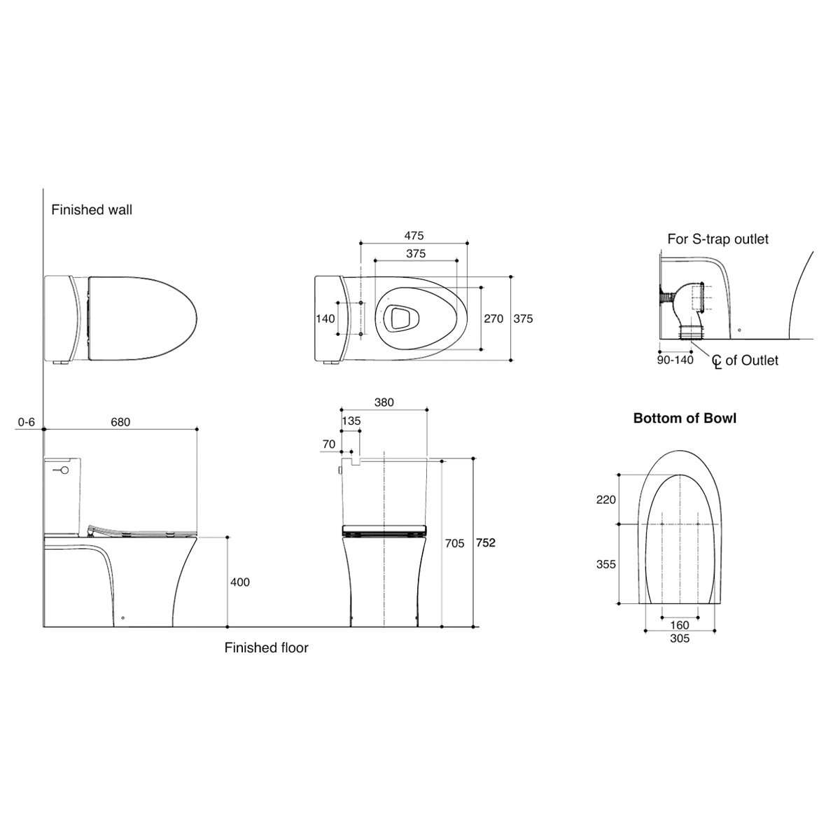 Veil Back to Wall Toilet