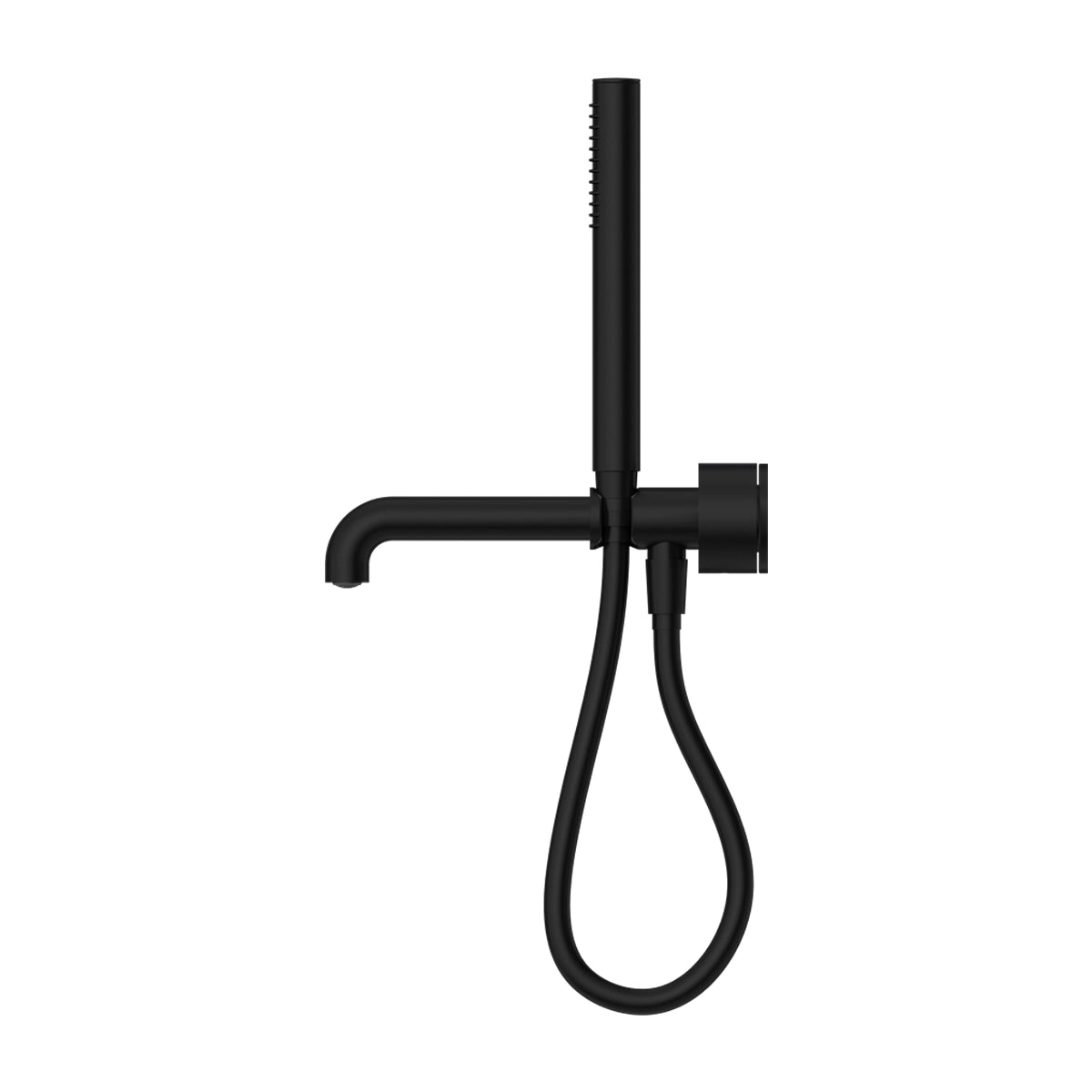 Kara Progressive Shower System Separate Plate With Spout 230mm Matte Black