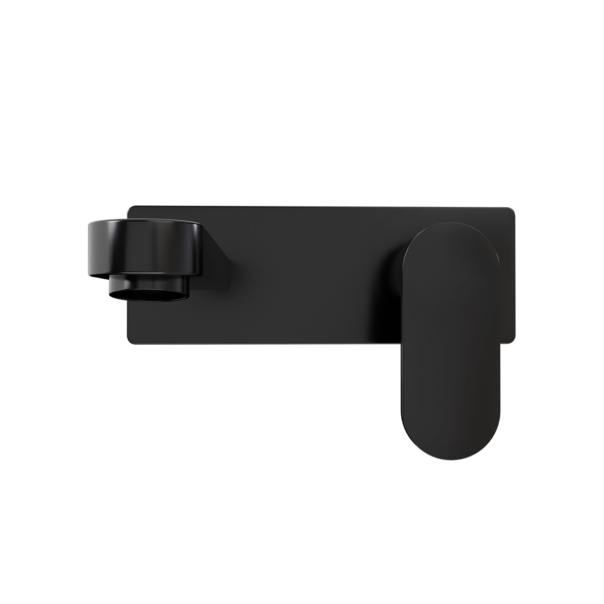 Ecco Wall Basin/Bath Mixer Matte Black