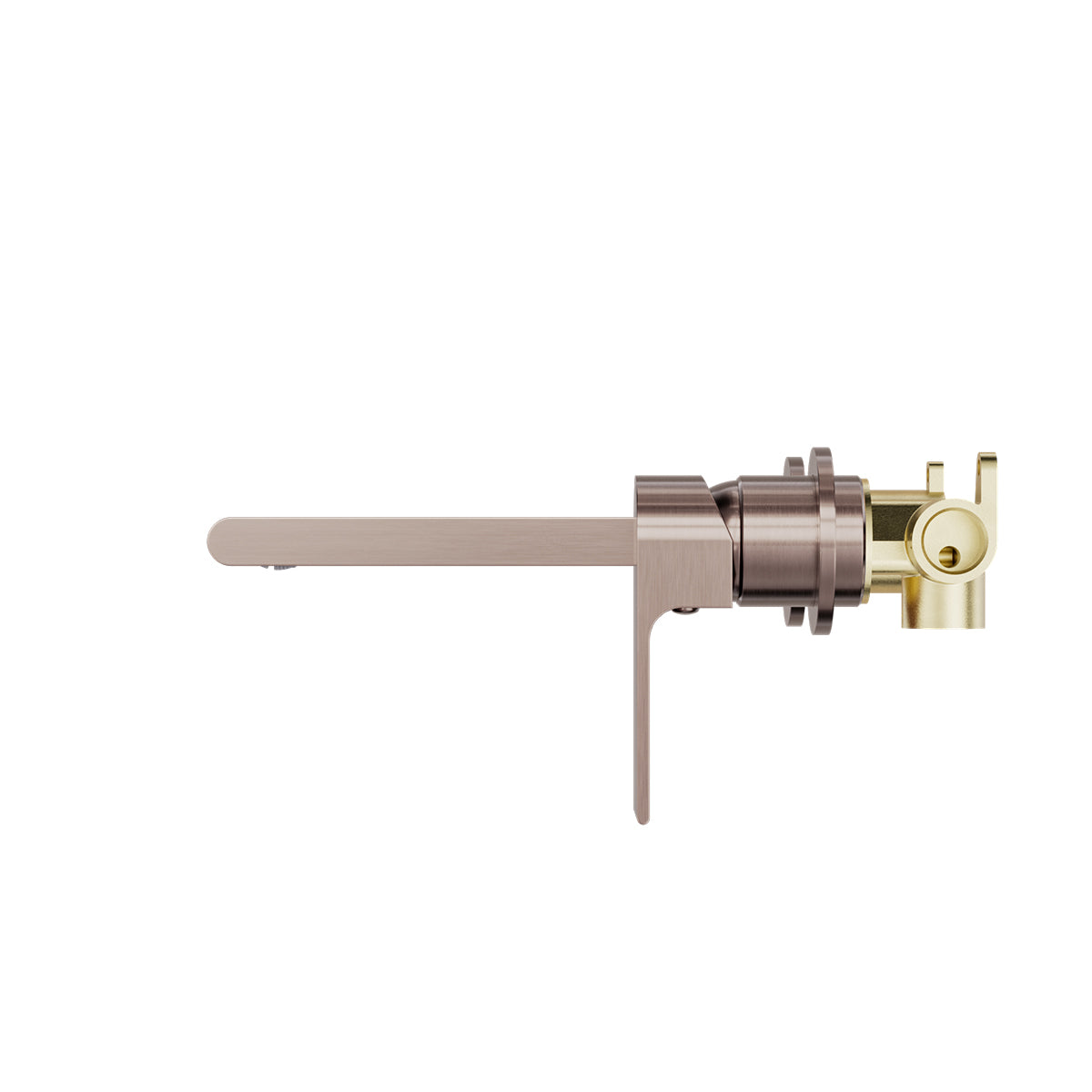 Bianca Wall Basin/Bath Mixer Separate Back Plate 230mm Brushed Bronze