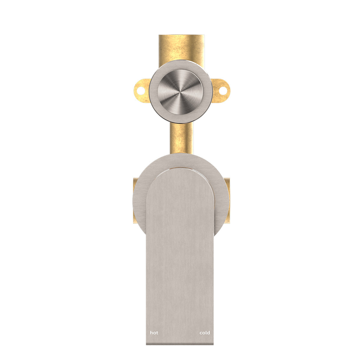 Bianca Shower Mixer With Divertor Separate Back Plate Brushed Nickel