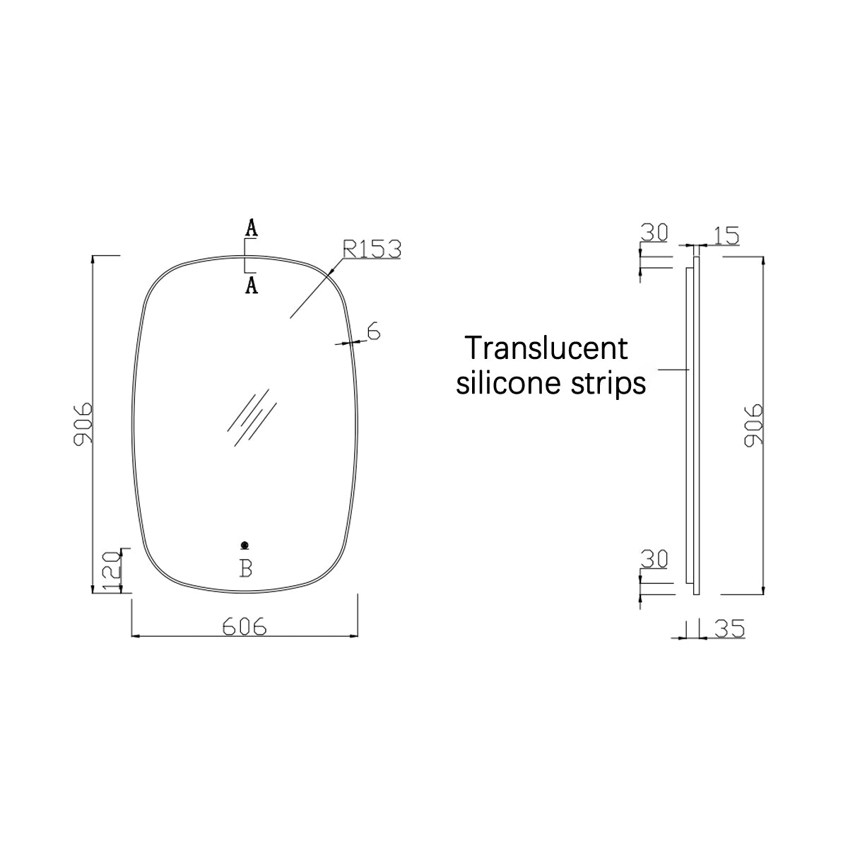 24"×36" Oval LED Mirror with Dual-Touch Dimmer/Defogger & Built-in Aromatherapy, 3CCT Back-Lit, Fingerprint-Proof Stainless Frame, 45° Wall-Mounted