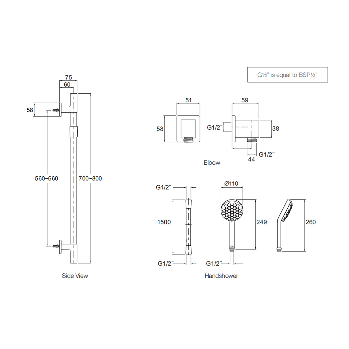 Renew Slide Shower Geometric