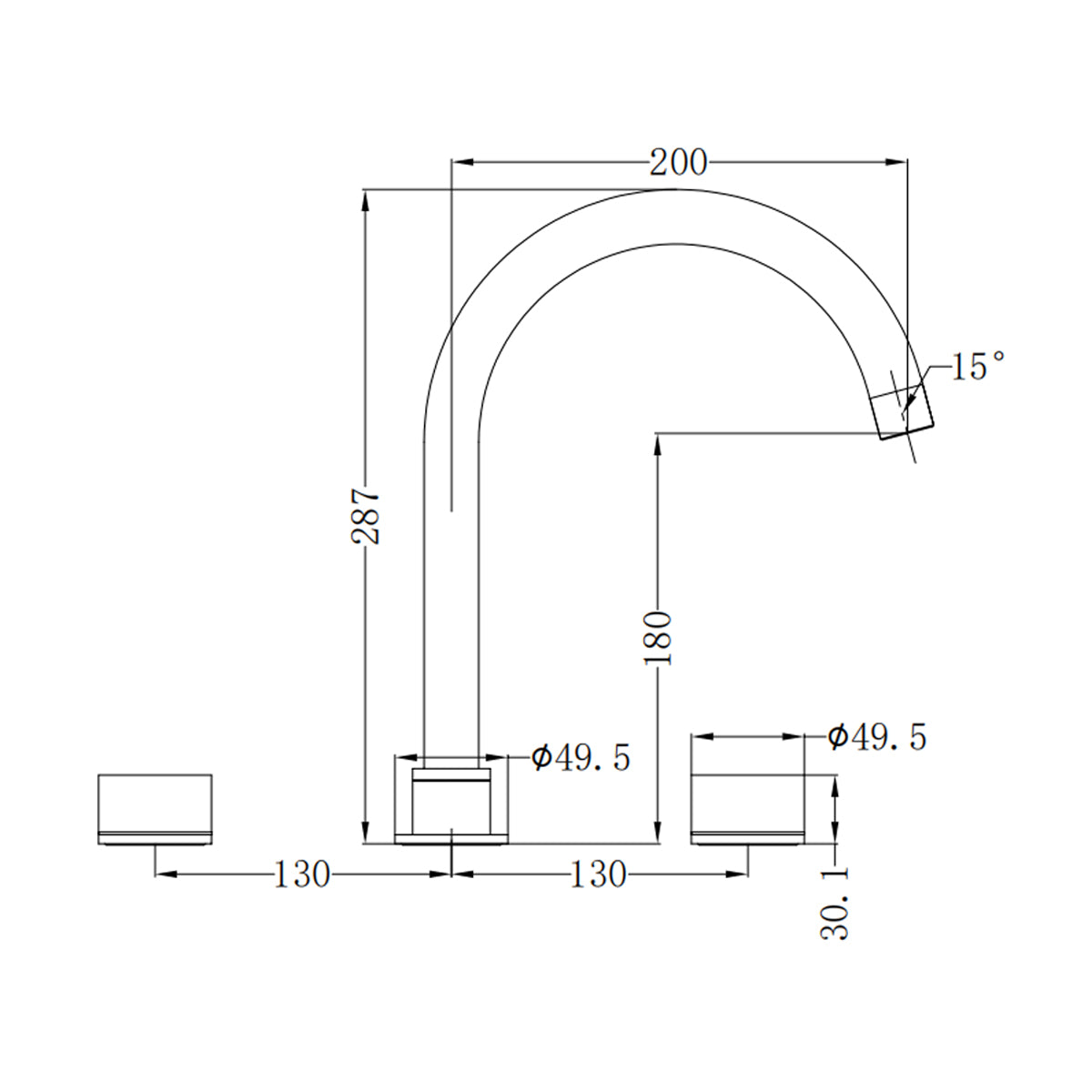 Kara Kitchen Set Chrome