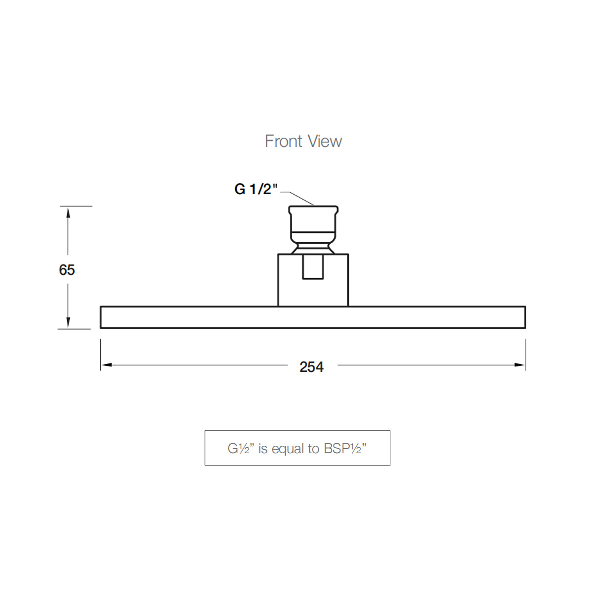 RainCan 250mm Square Shower Head Polished Chrome 18361A-CP