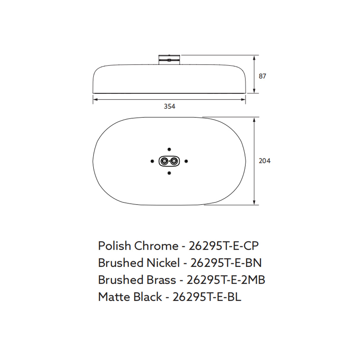 Statement Dual Function Rainhead Deep Massage Brushed Brass 26295T-E-2MB