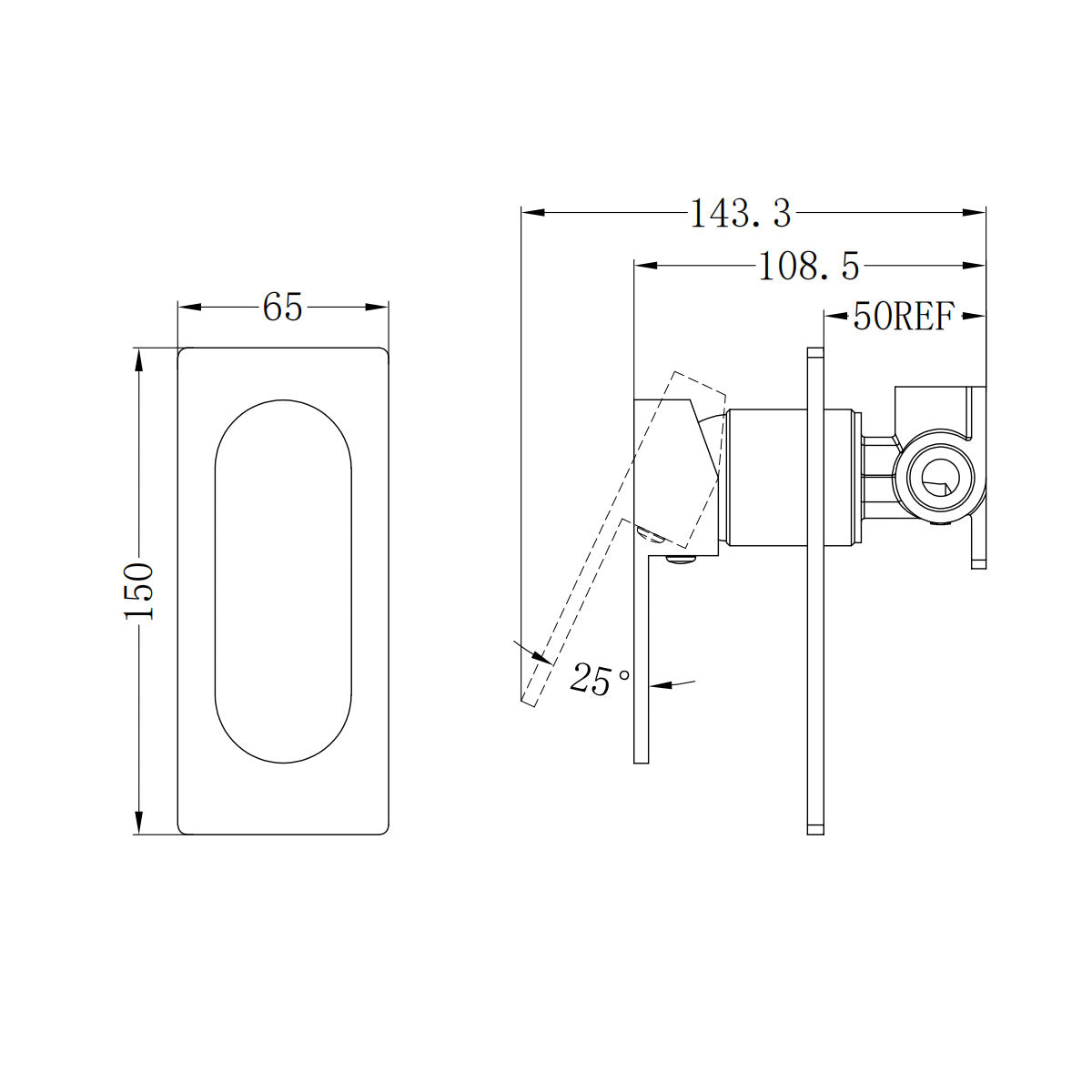 Ecco Shower Mixer Chrome