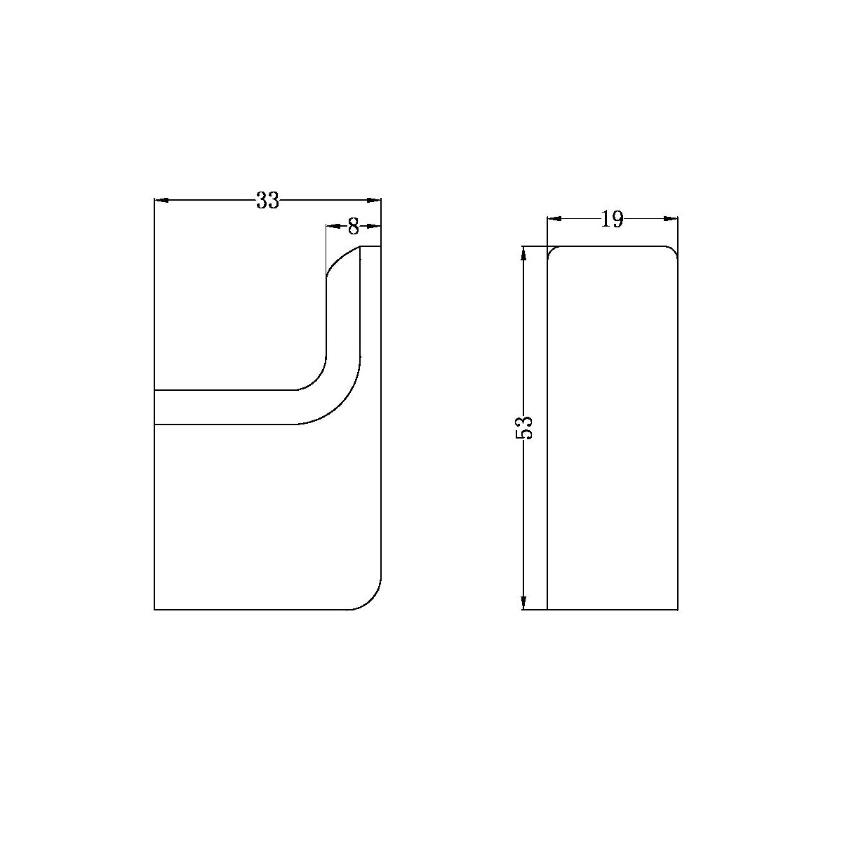 Pearl Robe Hook Chrome