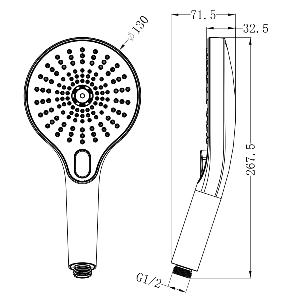 Opal Hand Shower Polished Chrome