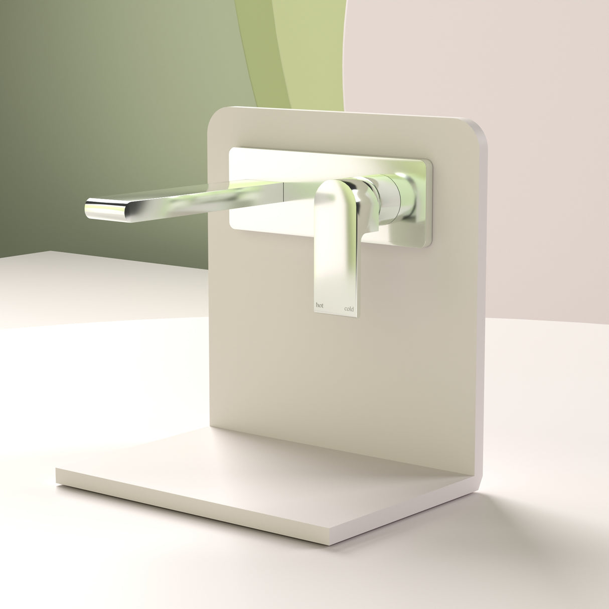 Bianca Wall Basin/Bath Mixer 187mm Chrome