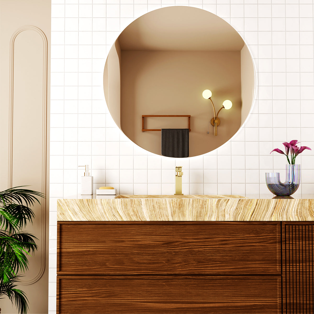 Ecco Short Basin Mixer Brushed Gold