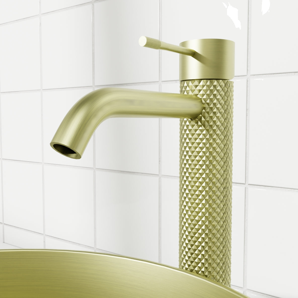 Opal Tall Basin Mixer Brushed Gold